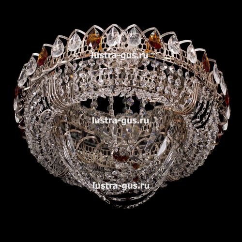 Люстра Кольцо Водоворот чайная в Сочи Гусь Хрустальный