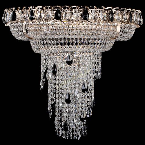 Люстра Кольцо №10 черная в Сочи Гусь Хрустальный