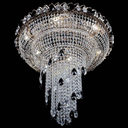 Люстра Кольцо №10 черная в Сочи Гусь Хрустальный