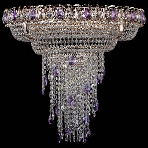Люстра Кольцо №10 фиолетовая в Сочи Гусь Хрустальный