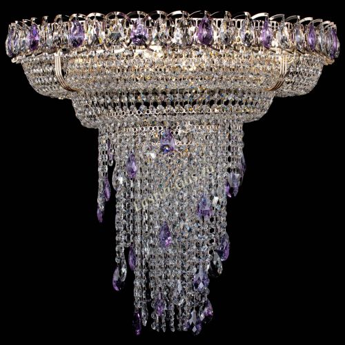 Люстра Кольцо №10 фиолетовая в Сочи Гусь Хрустальный