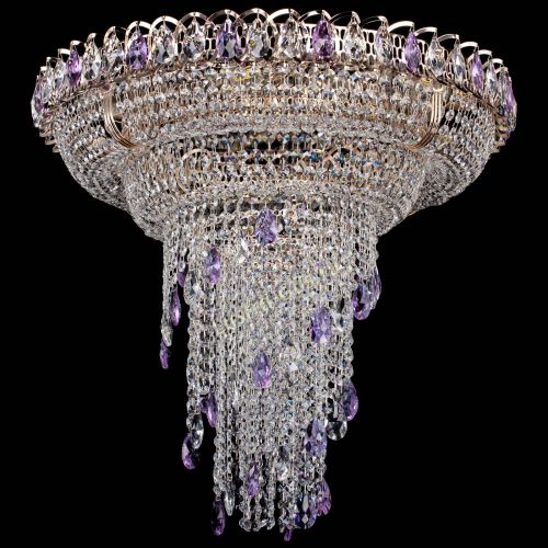 Люстра Кольцо №10 фиолетовая в Сочи Гусь Хрустальный