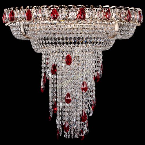Люстра Кольцо №10 красная в Сочи Гусь Хрустальный