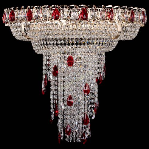 Люстра Кольцо №10 красная в Сочи Гусь Хрустальный