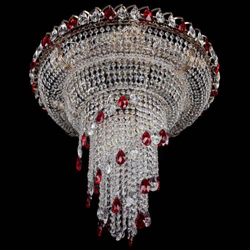 Люстра Кольцо №10 красная в Сочи Гусь Хрустальный