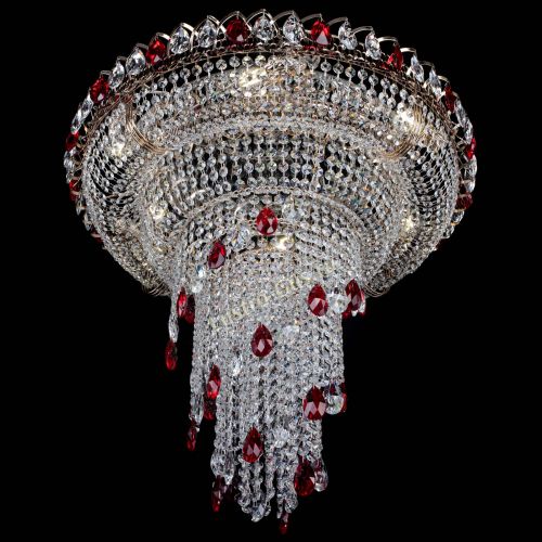 Люстра Кольцо №10 красная в Сочи Гусь Хрустальный