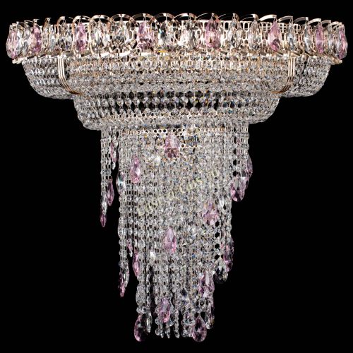 Люстра Кольцо №10 розовая в Сочи Гусь Хрустальный