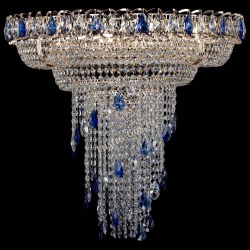 Люстра Кольцо №10 синяя в Сочи Гусь Хрустальный