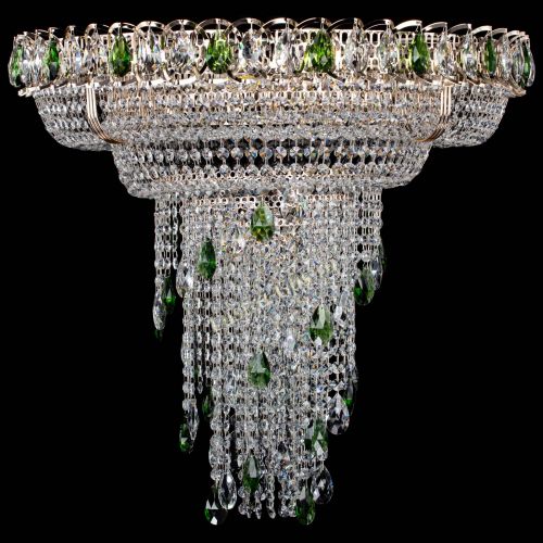 Люстра Кольцо №10 зеленая в Сочи Гусь Хрустальный