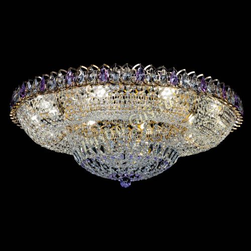 Люстра Кольцо Классика фиолетовая 800 мм в Сочи Гусь Хрустальный