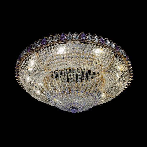 Люстра Кольцо Классика фиолетовая 800 мм в Сочи Гусь Хрустальный