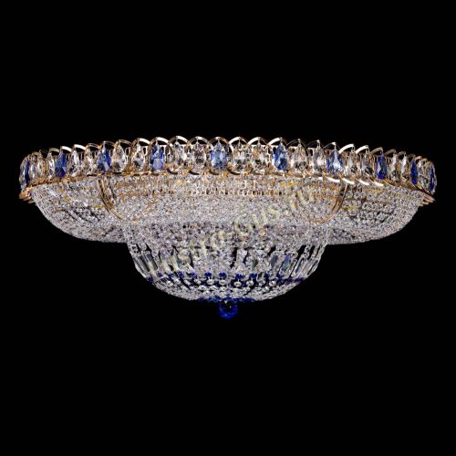 Люстра Кольцо Классика синее 800 мм  в Сочи Гусь Хрустальный