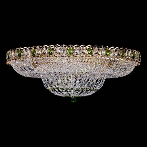 Люстра Кольцо Классика зеленое 800 мм  в Сочи Гусь Хрустальный