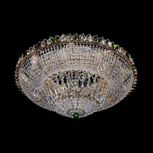 Люстра Кольцо Классика зеленое 800 мм  в Сочи Гусь Хрустальный