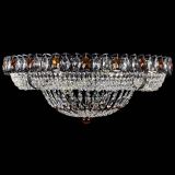 Люстра Кольцо Классика №8 Черная с чайными подвесками в Сочи