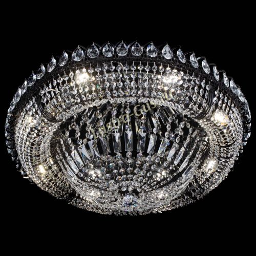 Люстра Кольцо Классика №8 Черная в Сочи Гусь Хрустальный