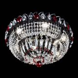 Люстра Кольцо Классика Черная с красными подвесками в Сочи Люстра Кольцо Классика Черная с красными подвесками в Сочи