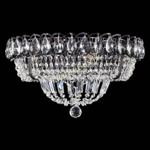 Люстра Кольцо Классика Черная в Сочи Гусь Хрустальный