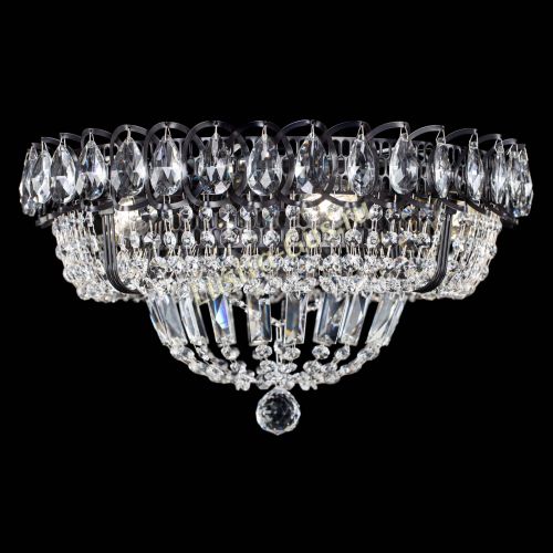 Люстра Кольцо Классика Черная в Сочи Гусь Хрустальный