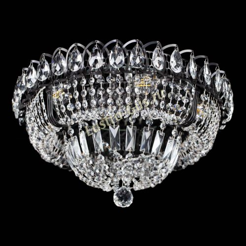 Люстра Кольцо Классика Черная в Сочи Гусь Хрустальный