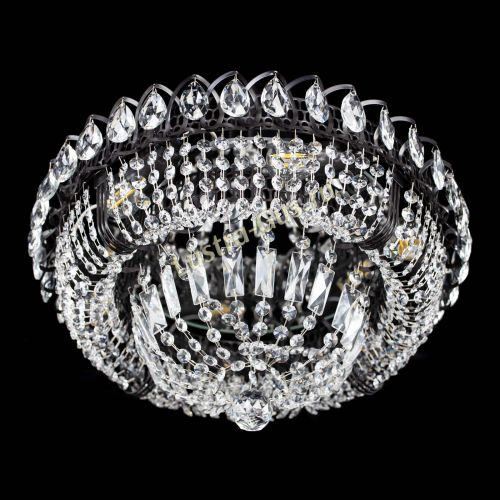 Люстра Кольцо Классика Черная в Сочи Гусь Хрустальный