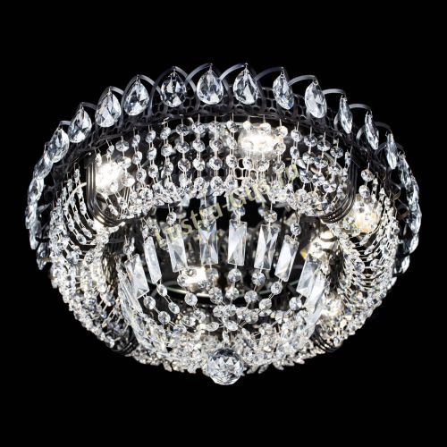 Люстра Кольцо Классика Черная в Сочи Гусь Хрустальный