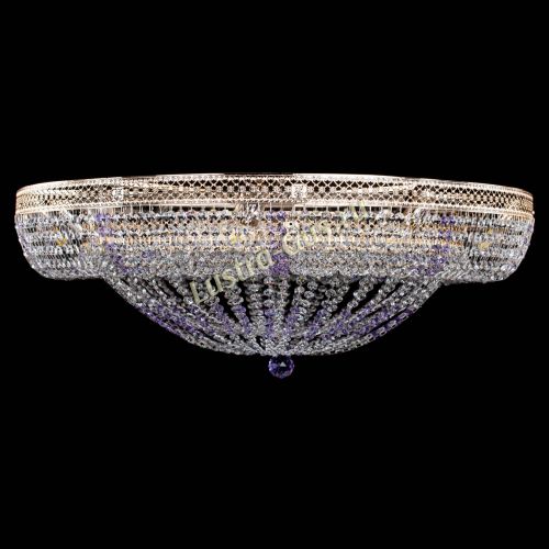 Люстра Кольцо Классика Венеция фиолетовая в Сочи Гусь Хрустальный