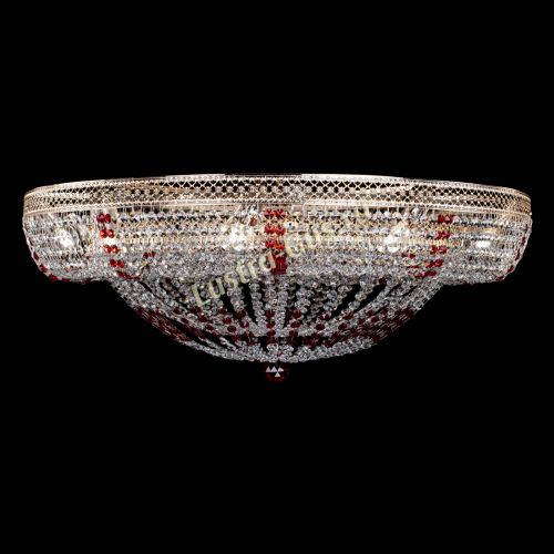 Люстра Кольцо Классика Венеция красная в Сочи Гусь Хрустальный