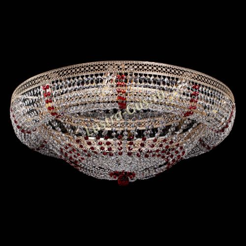 Люстра Кольцо Классика Венеция красная в Сочи Гусь Хрустальный