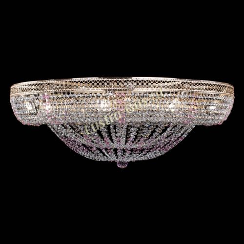 Люстра Кольцо Классика Венеция розовая в Сочи Гусь Хрустальный