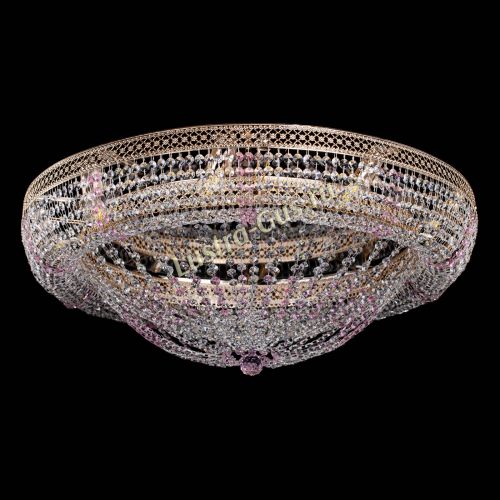 Люстра Кольцо Классика Венеция розовая в Сочи Гусь Хрустальный