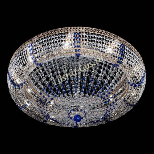 Люстра Кольцо Классика Венеция синяя в Сочи Гусь Хрустальный