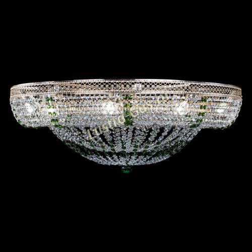 Люстра Кольцо Классика Венеция зеленая в Сочи Гусь Хрустальный