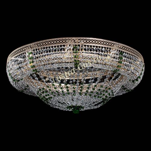 Люстра Кольцо Классика Венеция зеленая в Сочи Гусь Хрустальный