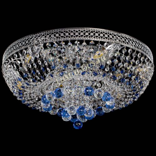 Люстра Кольцо Венеция №44 синяя в Сочи Гусь Хрустальный
