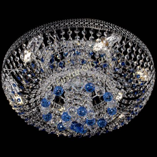 Люстра Кольцо Венеция №44 синяя в Сочи Гусь Хрустальный