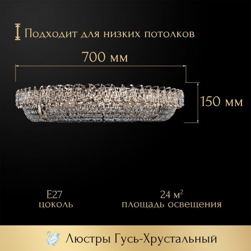 Люстра Кольцо оптикон в Сочи Гусь Хрустальный