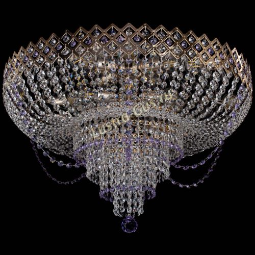 Люстра Корона №11 фиолетовая в Сочи Гусь Хрустальный