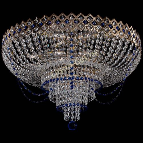 Люстра Корона №11 синяя в Сочи Гусь Хрустальный