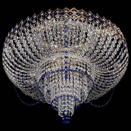 Люстра Корона №11 синяя в Сочи Гусь Хрустальный