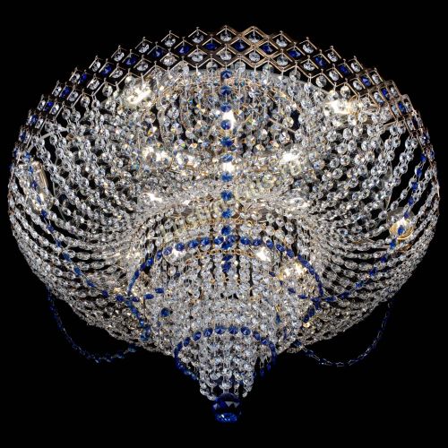 Люстра Корона №11 синяя в Сочи Гусь Хрустальный