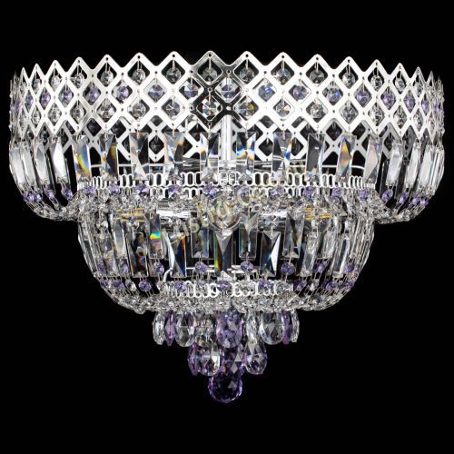 Люстра Корона №5 фиолетовая в Сочи Гусь Хрустальный