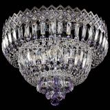 Люстра Корона №5 фиолетовая в Сочи
