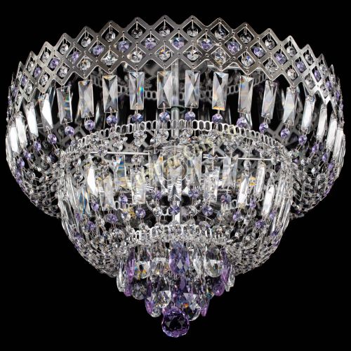 Люстра Корона №5 фиолетовая в Сочи Гусь Хрустальный