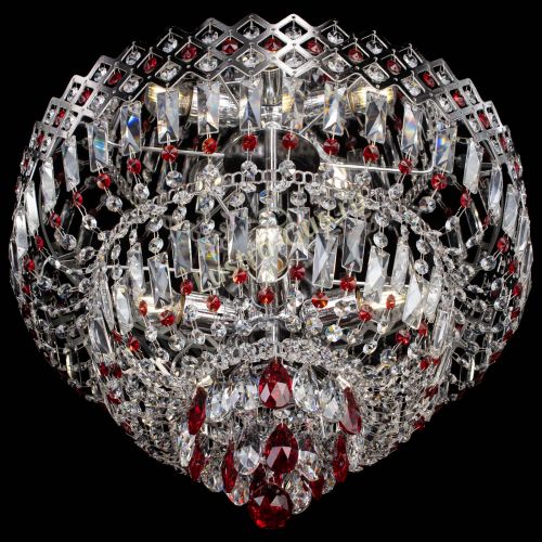 Люстра Корона №5 красная в Сочи Гусь Хрустальный