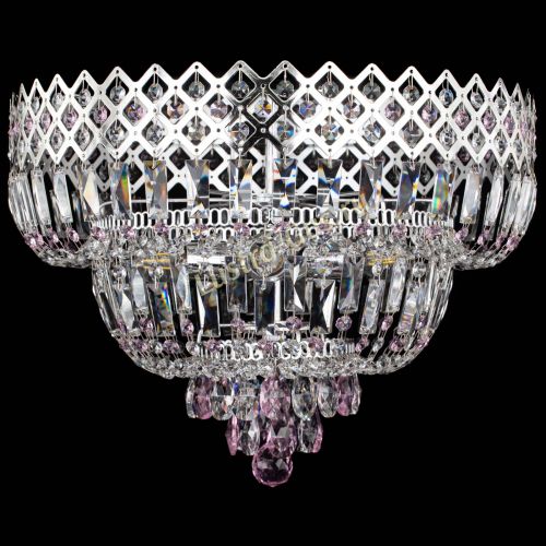 Люстра Корона №5 розовая в Сочи Гусь Хрустальный