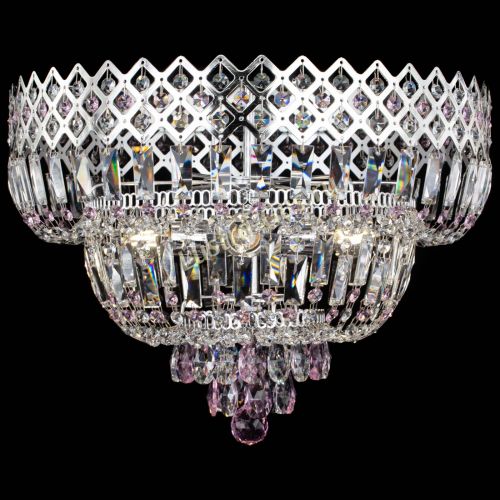 Люстра Корона №5 розовая в Сочи Гусь Хрустальный