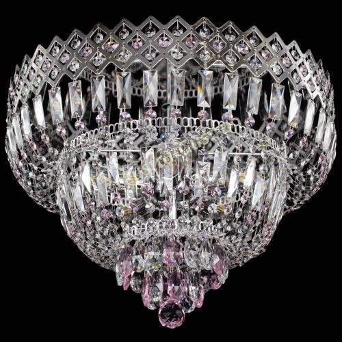 Люстра Корона №5 розовая в Сочи Гусь Хрустальный
