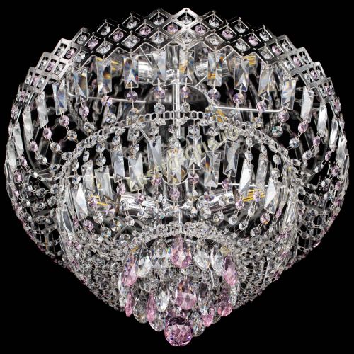 Люстра Корона №5 розовая в Сочи Гусь Хрустальный