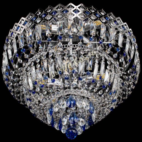 Люстра Корона №5 синяя в Сочи Гусь Хрустальный